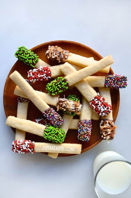 Sprinkle Sugar Cookie Sticks - Just a Taste