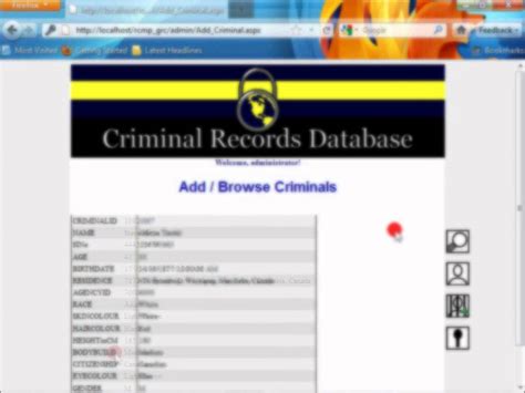 Nationwide Criminal Record Database Search