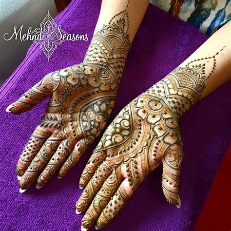 15 Bridal henna mehndi designs for full hand - Mehndi Artistica