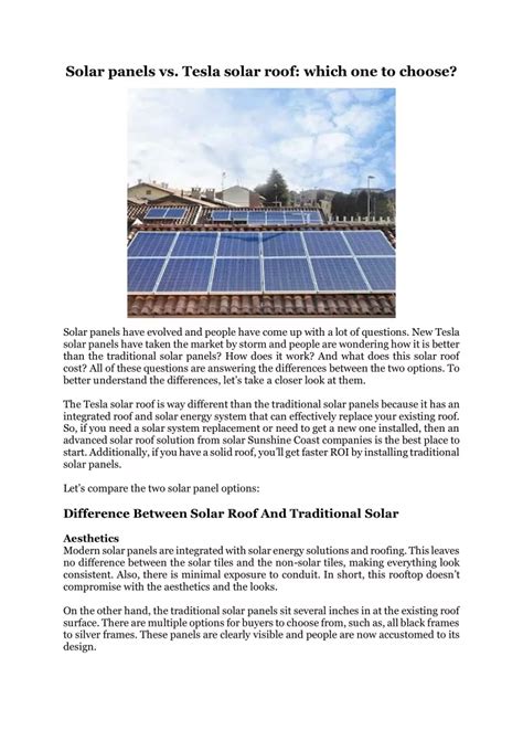 PPT - Solar panels vs. Tesla solar roof: which one to choose? PowerPoint Presentation - ID:10979384