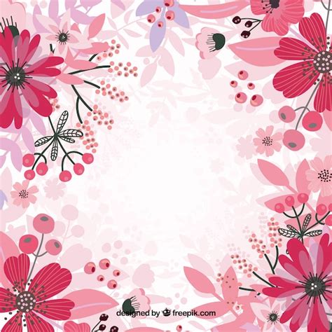 Free Vector | Pink floral background vector