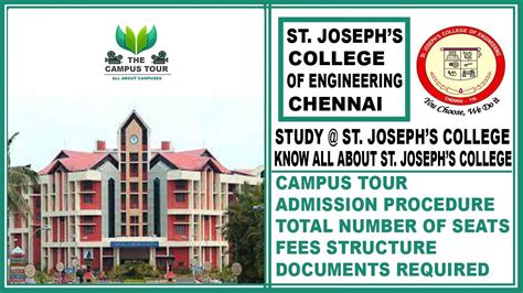 ST JOSEPH'S COLLEGE OF ENGINEERING CHENNAI [THE CAMPUS TOUR] - YouTube