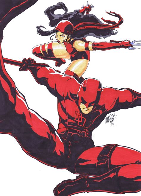 Comics Forever, Daredevil & Elektra // pencils, inks and colors by...