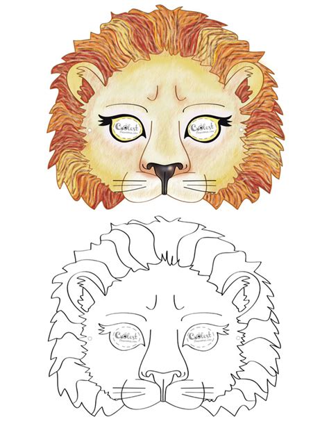 Printable Lion Mask - Coolest Free Printables