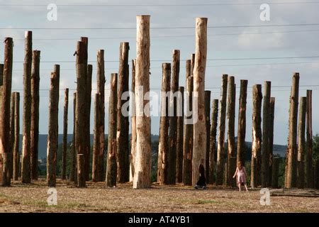 Woodhenge reconstruction at Woodbridge North Newnton Britain located in ...