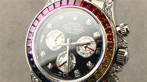 Rolex Daytona Rainbow White Gold 116599RBOW Rolex Watch Review