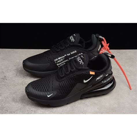 Off-White x Nike Air Max 270 Black/White Men's and Women's Running Shoes AA8058-001, Nike Outlet ...