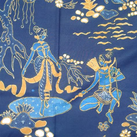 Art & Primitif: Kain Batik Tulis Cirebon Motif Wayang, ada tulisan cina terbatik dipinggir kain