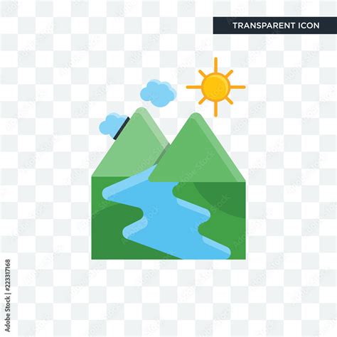 River vector icon isolated on transparent background, River logo design Stock Vector | Adobe Stock