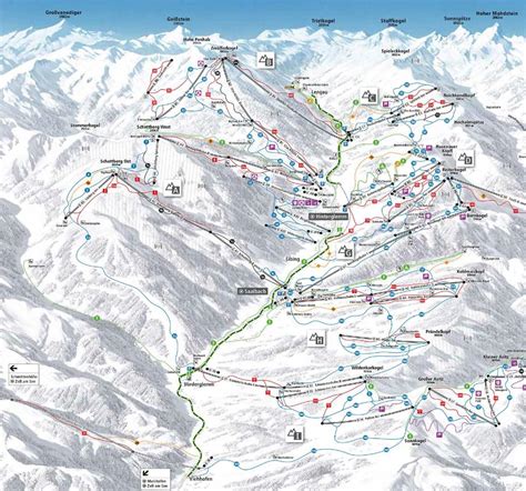 Saalbach Hinterglemm Piste Map | J2Ski