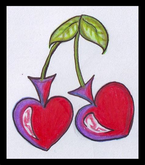 Cherry Hearts Tattoo Design by NatRadzi on DeviantArt