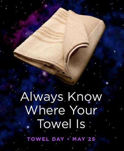 Happy Towel Day | Confusions and Connections