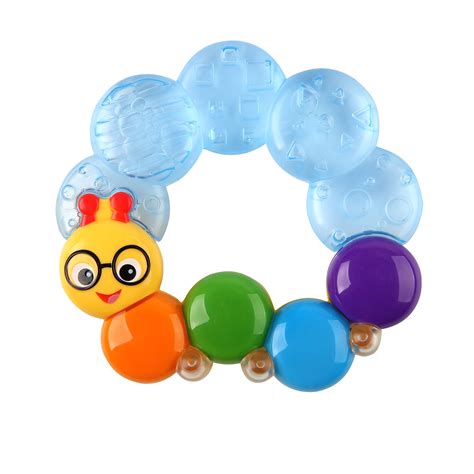 Buy Baby Einstein, Teether-pillar Rattle and Chill Teething Aid Toy, Soothing , Multisensory ...