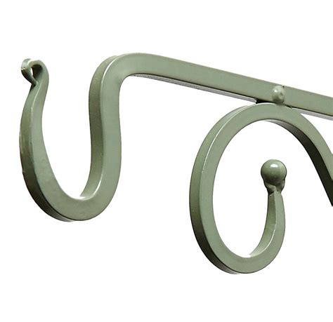 35cm Sage Green Hanging Basket Twist Bracket - UK Garden Products