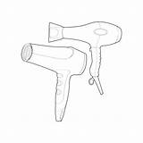 Premium Vector  Set Of hair dryer Line Art Hand Drawing sketch template