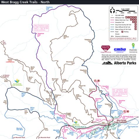 Here’s the Latest West Bragg Creek Trail Maps