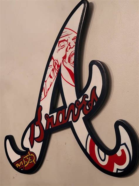 Atlanta Braves Wood Sign - Etsy