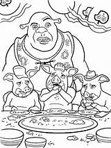 Shrek coloring Pages sketch template
