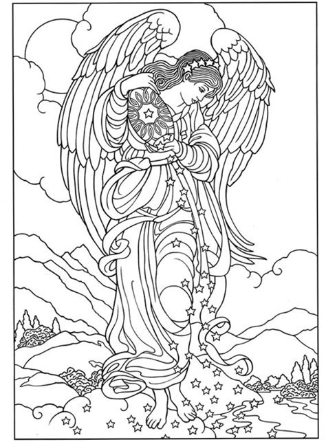 20+ Free Printable Angel Coloring Pages for Adults - EverFreeColoring.com