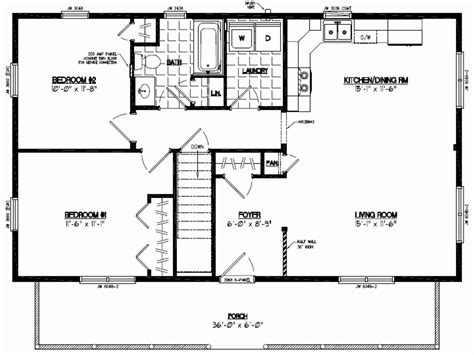 24x40 2 Bedroom House Plans Elegant Certified Homes | House plan with loft, Cabin floor plans ...