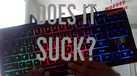 Modding a membrane keyboard! It works! - YouTube