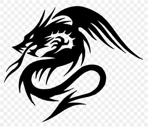 Dragon Tattoo Drawing Clip Art, PNG, 844x724px, Dragon, Art, Black And White, Decal, Devil ...