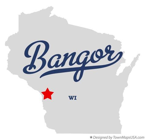 Map of Bangor, WI, Wisconsin