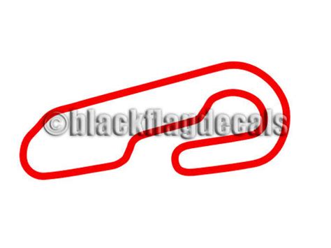 Gateway Motorsports Park track map sticker – Black Flag Decals