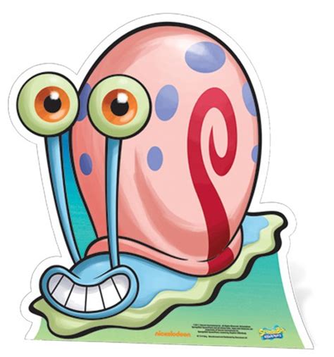 Lifesize Cardboard Cutout of Gary The Snail From Spongebob Squarepants buy cutouts & standees at ...