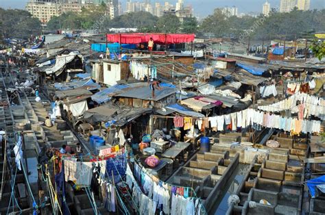 Dhobi Ghat in Mumbai, India. — Stock Photo © johnnydevil #6694121