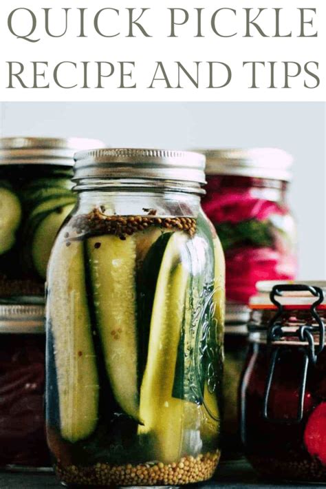 Quick Pickles - Recipes and Tips for How to Make Quick Pickles at Home