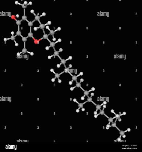 Vitamin E molecule Stock Photo - Alamy