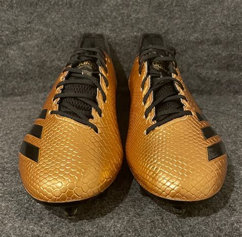 Men’s Adidas Adizero 5-Star BW077 Football Cleats Gold Black Snakeskin ...