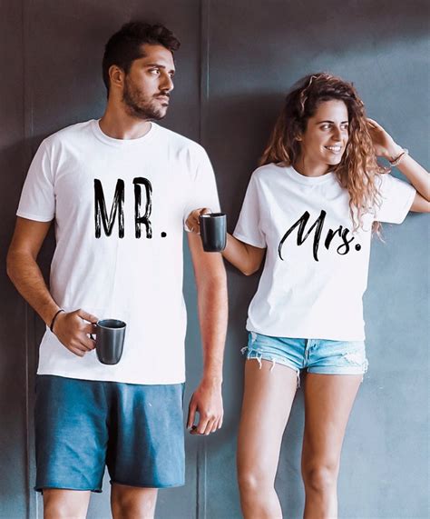 Mr mrs shirts, Just Married Shirts, Mr Mrs T-shirts, Honeymoon Shirts, Anniversary Shirts ...