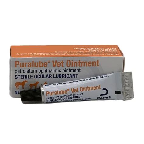 Dechra Puralube Vet Ointment Sterile Eye Lubricant for Dogs & Cats Eye Irritation Infections ...