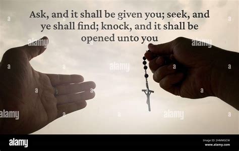 View of bible verse - Ask and it shall be given you, seek and ye shall find, know and it shall ...