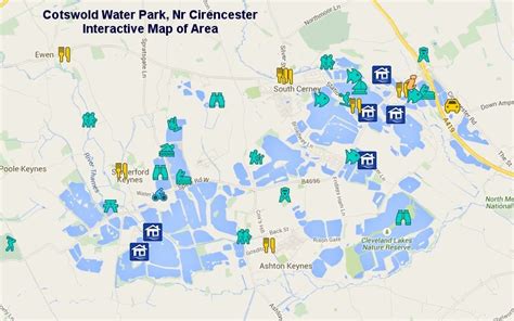 Interactive Map of Cotswold Water Park