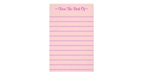 ~From The Desk Of~ Stationery | Zazzle