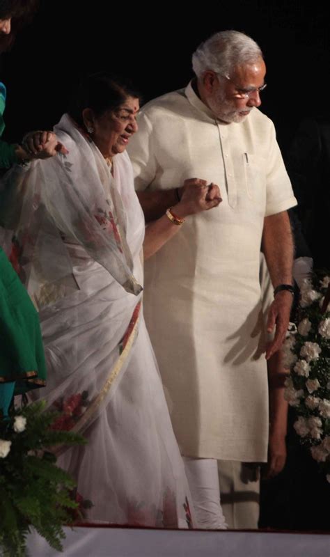 PIX: Narendra Modi felicitates Lata Mangeshkar - Rediff.com Movies