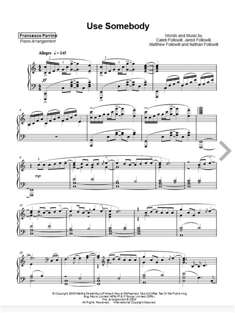 Sheet Music • Piano Arrangement PDFs • Francesco Parrino Music