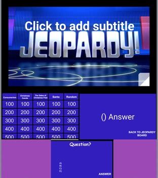 Jeopardy Template (Google Slides) by The Wonderful World of History