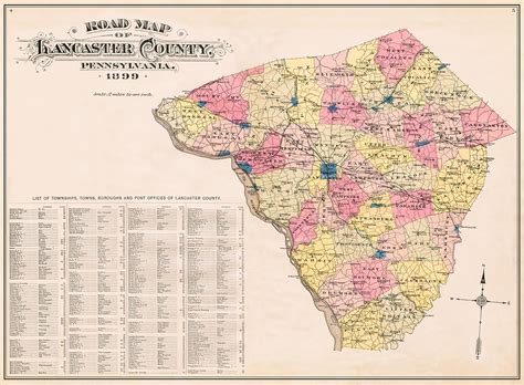 Lancaster County Map Pa - Jenn Robena