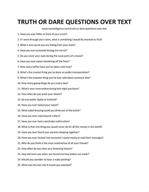 Truth or Dare Questions | Fun, Exciting, and Embarrassing Questions