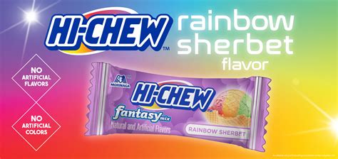 HI-CHEW Rainbow Sherbet Flavor: Frozen Yogurt: Frozen Yoghurt: Yogurt ...