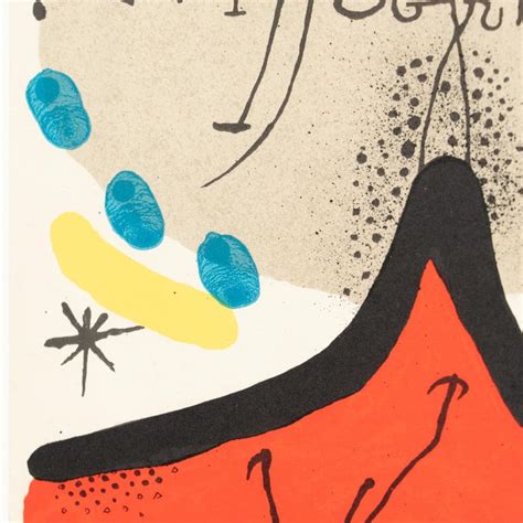 Joan Miro Cover Lithograph From 'Lithographs Vol.1', circa 1972 For ...