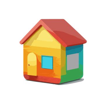 House Icon In Color Vector, A Simplistic Colorful Icon Of Home Loan Line On A White Background ...