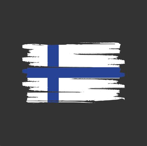 Finland flag brush strokes 5946439 Vector Art at Vecteezy