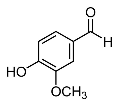 Chemical structure of vanillin. (Image Credit: Wikimedia Commons) | Download Scientific Diagram