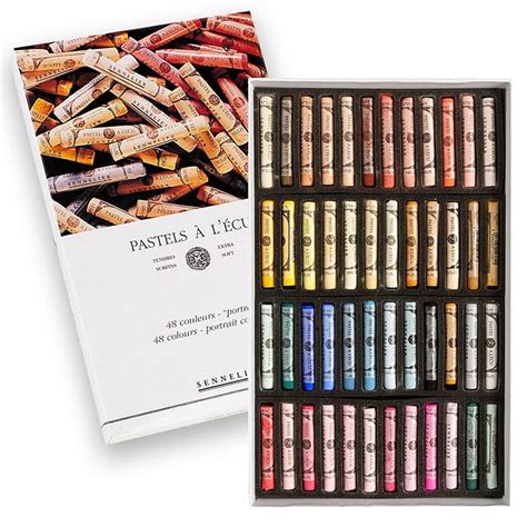 Sennelier Soft Pastels Portrait Colors Box Set of 48 | Jerry's Artarama