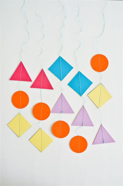 DIY: Colorful Geometric Baby Mobile - Project Nursery